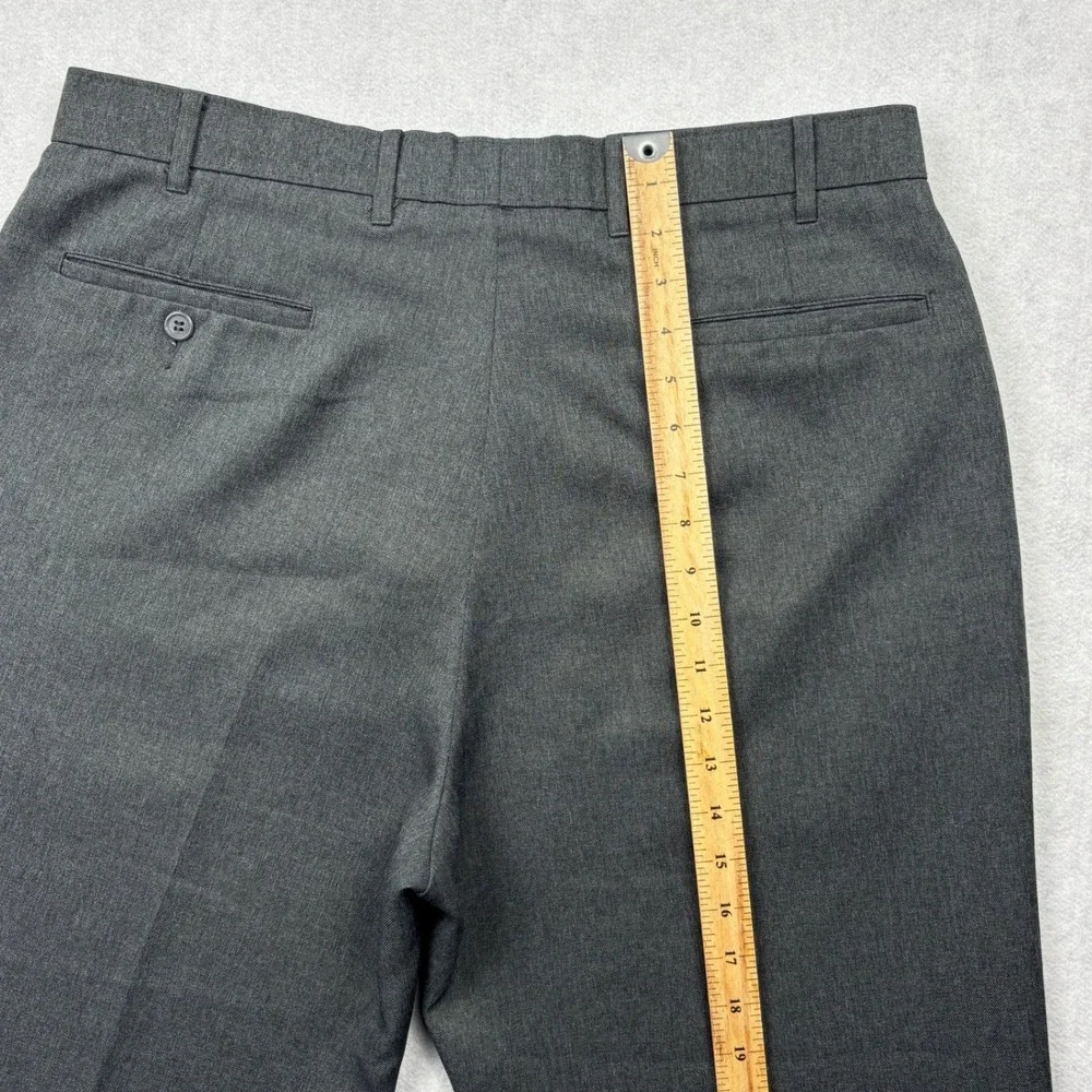 Vintage Levis Action Slacks Mens 38x32 Gray Dacron Polyester Dress Pants 70s-80s